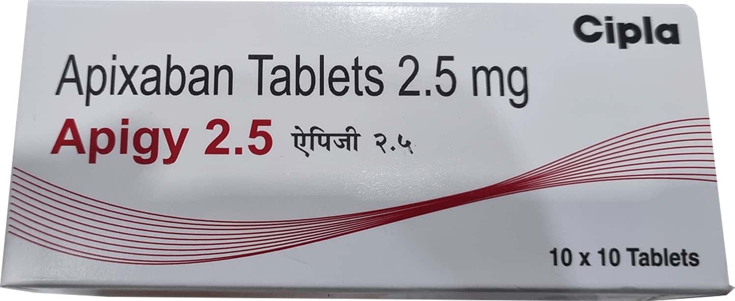 Apigy-2.5mg-Tablets-100-Count.jpg Apigy 2.5mg Tablets | 100-Count | APIXABAN - Image 1