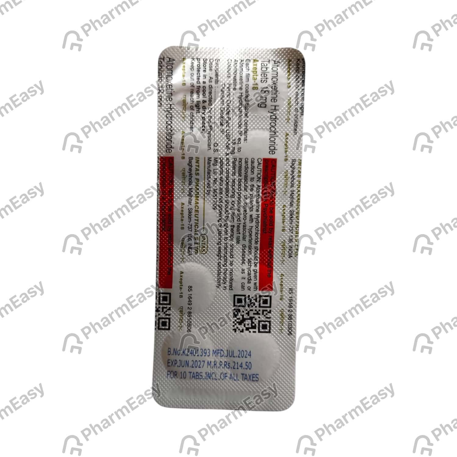 Axepta-18mg-Tablets-100-Count.jpg Axepta 18mg Tablets | 100-Count | ATOMOXETINE - Image 1
