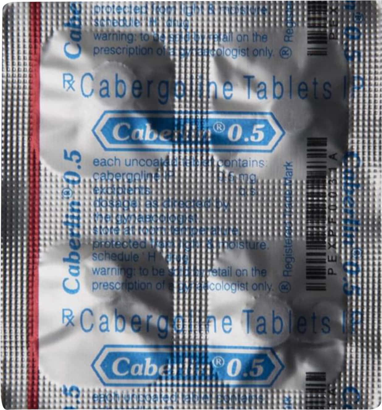 Cabermax-0.5mg-Tablets-100-Count.jpg Cabermax 0.5mg Tablets | 100-Count | CABERGOLINE - Image 1