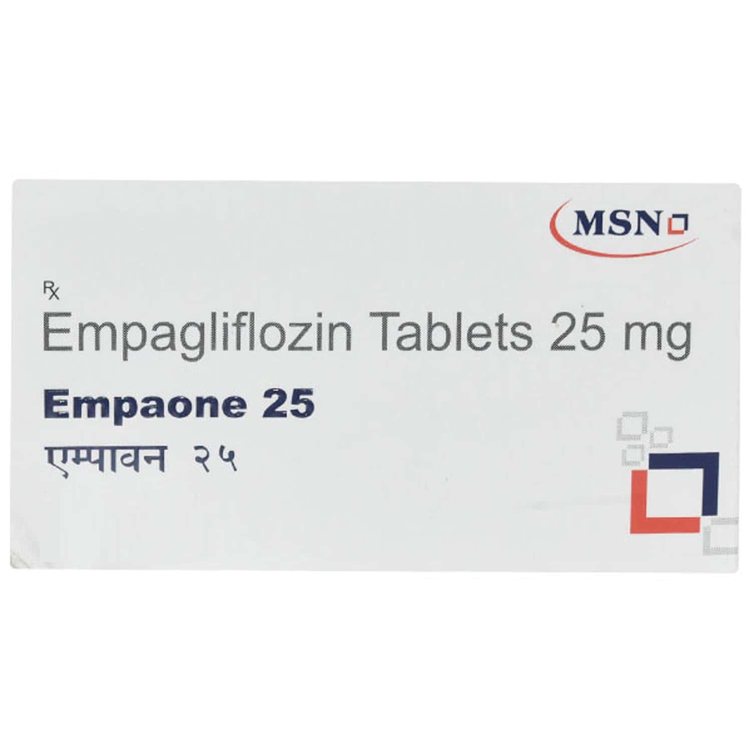 Empaone-25mg-Tablets-100-Count.jpg Empaone 25mg Tablets | 100-Count | EMPAGLIFLOZIN - Image 1