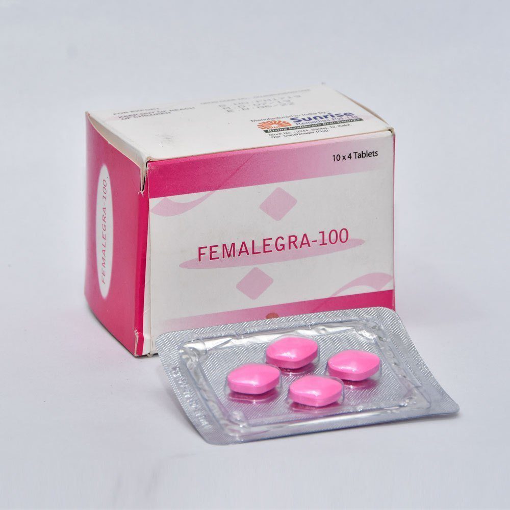 Femalegra-100mg-Tablets-100-Count.jpg Femalegra 100mg Tablets | 100-Count | SILDENAFIL - Image 1