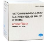 Glycomet Sr 850mg Tablets | 100-Count | METFORMIN