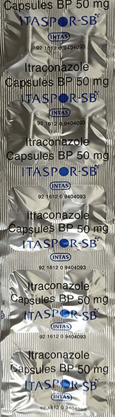 Itaspor-Sb-50mg-Tablets-100-Count.jpg Itaspor Sb 50mg Tablets | 100-Count | ITRACONAZOLE - Image 1