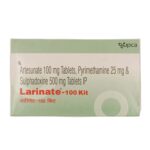 Larinate 100mg Kit Tablets | 100-Count | ARTEMETHER / LUMEFANTRINE