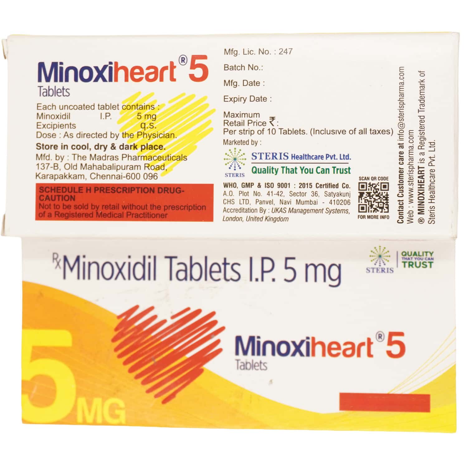Minoxynom-5mg-Tablets-100-Count.jpg Minoxynom 5mg Tablets | 100-Count | MINOXIDIL - Image 1