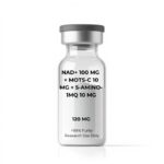 NAD+ 100mg + Mots-C 10mg + 5-Amino 1MQ 10mg Blend 120mg | 10-Vial Kit | Mitochondrial Longevity Blend