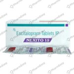 Nexito 15mg Tablets | 100-Count | ESCITALOPRAM