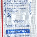 Pramipex 0.25mg Tablets | 100-Count | PRAMIPEXOLE
