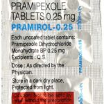 Pramirol 0.25mg Tablets | 100-Count | PRAMIPEXOLE
