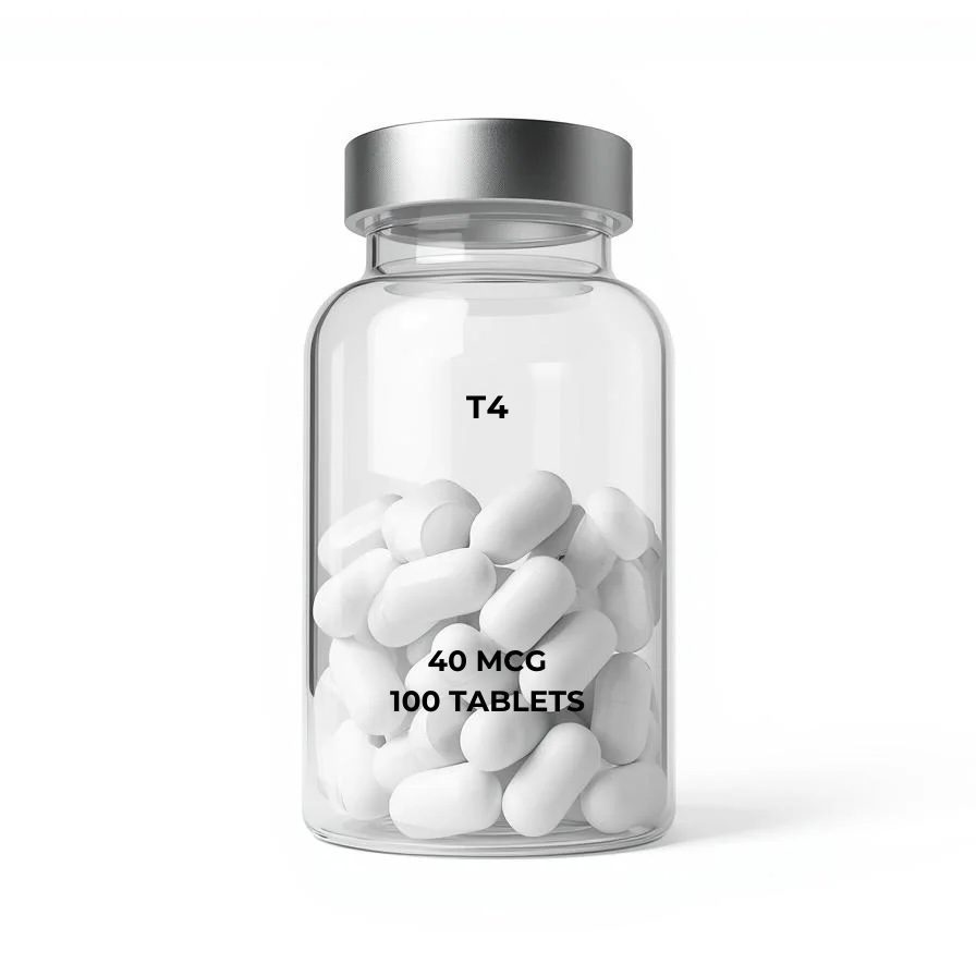 T4-Levothyroxine-40mcg-Tablets-100-Count.jpeg T4 Levothyroxine 40mcg Tablets | 100-Count | Levothyroxine / T4 - Image 1