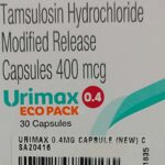 Urimax 0.4mg Tablets | 100-Count | TAMSULOSIN